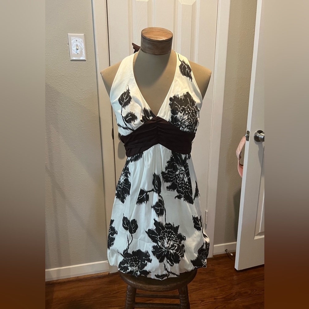 Trixxi Halter Tropical Dress